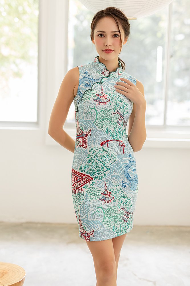 Cheongsam green clearance