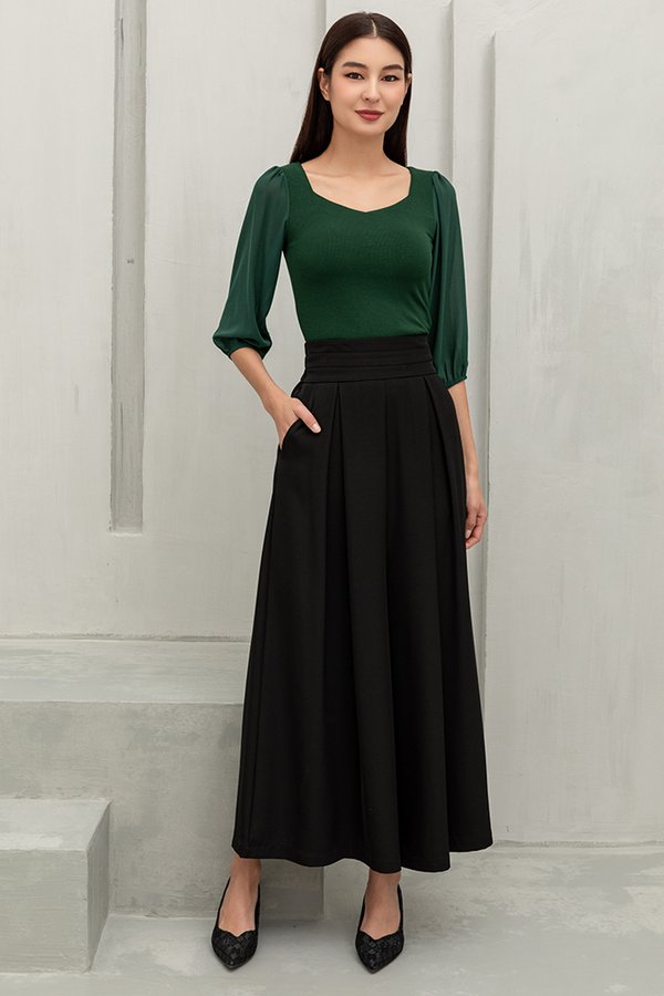 NAOMIE PALAZZO PANTS (BLACK)