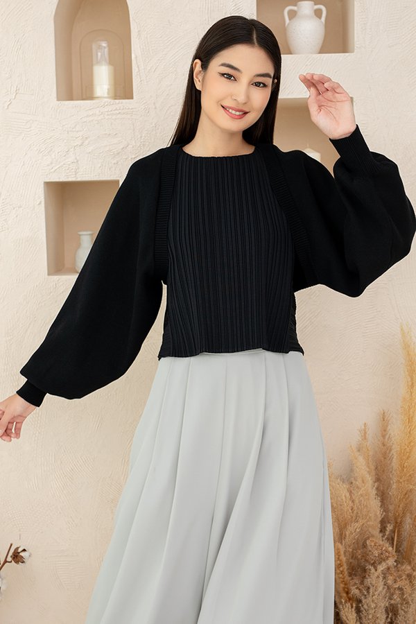 TARA BOLERO CARDIGAN (BLACK)