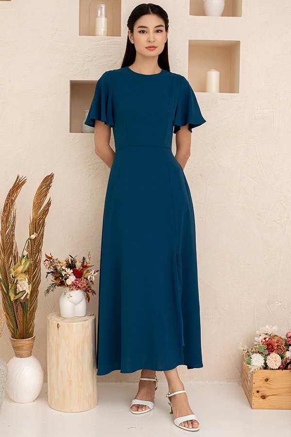 Seraphina Maxi Dress (Teal Blue)