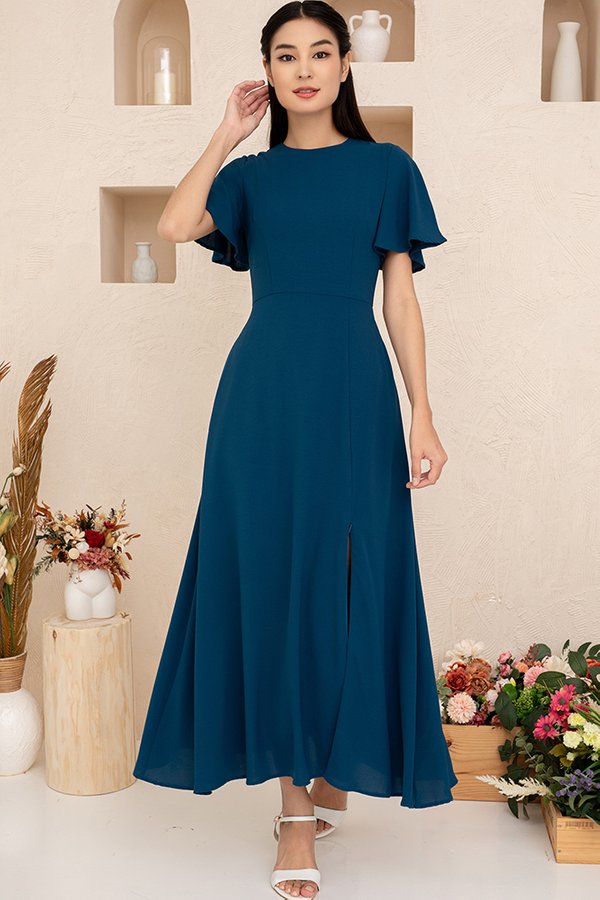 Seraphina Maxi Dress (Teal Blue)