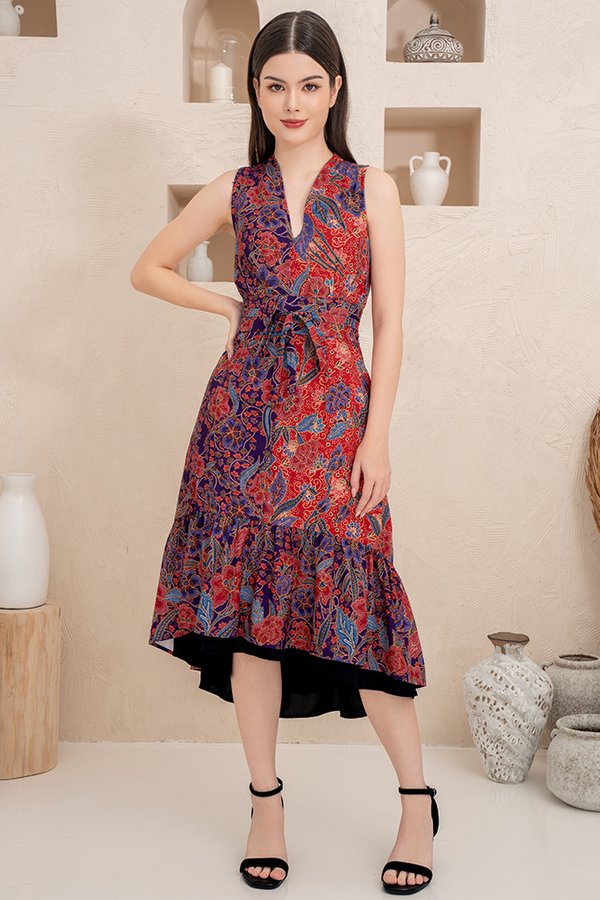 Nathania Batik Reversible Dress (Classic Black)