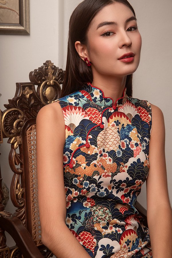 Yama Yama Kachi Cheongsam Dress