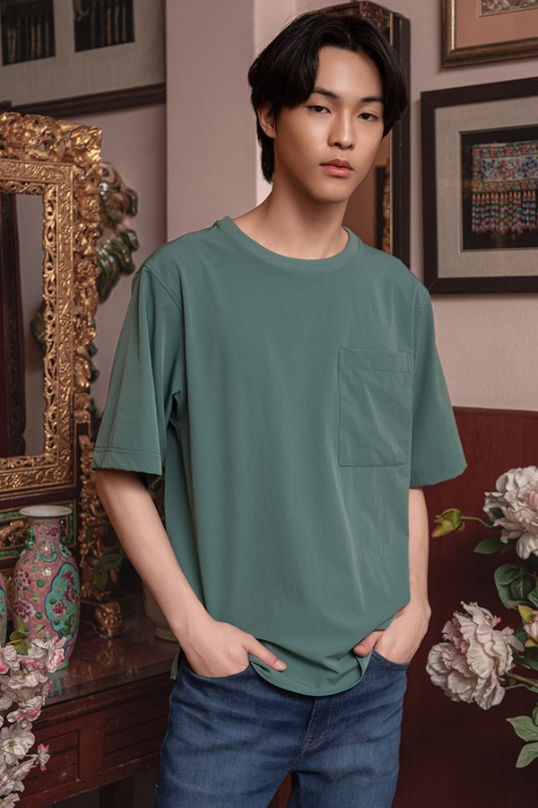 FOR HIM PARACHUTE OVERSIZED TEE (SEAFOAM GREEN)