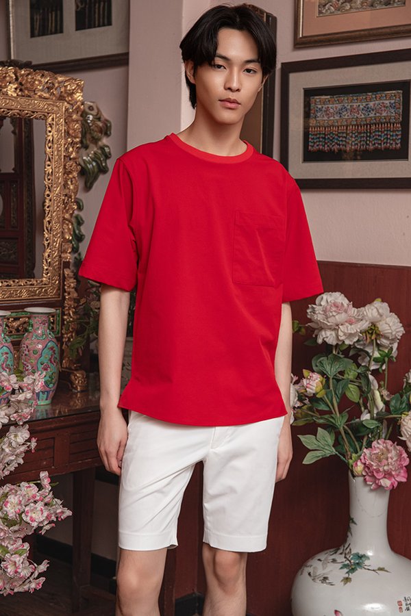 FOR HIM PARACHUTE OVERSIZED TEE (COCA COLA RED)