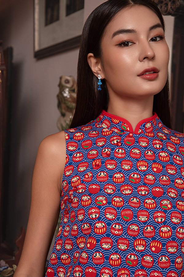 BONNIE CHEONGSAM TOP (DAIMONYA DARUMA)