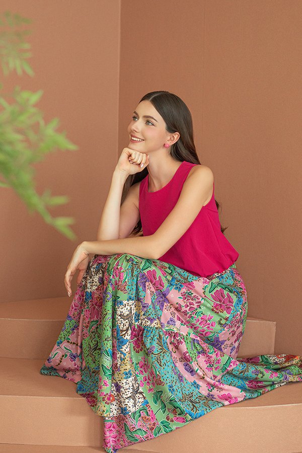 PELANGI AYU BATIK PANELLED SKIRT (MAHARANI)