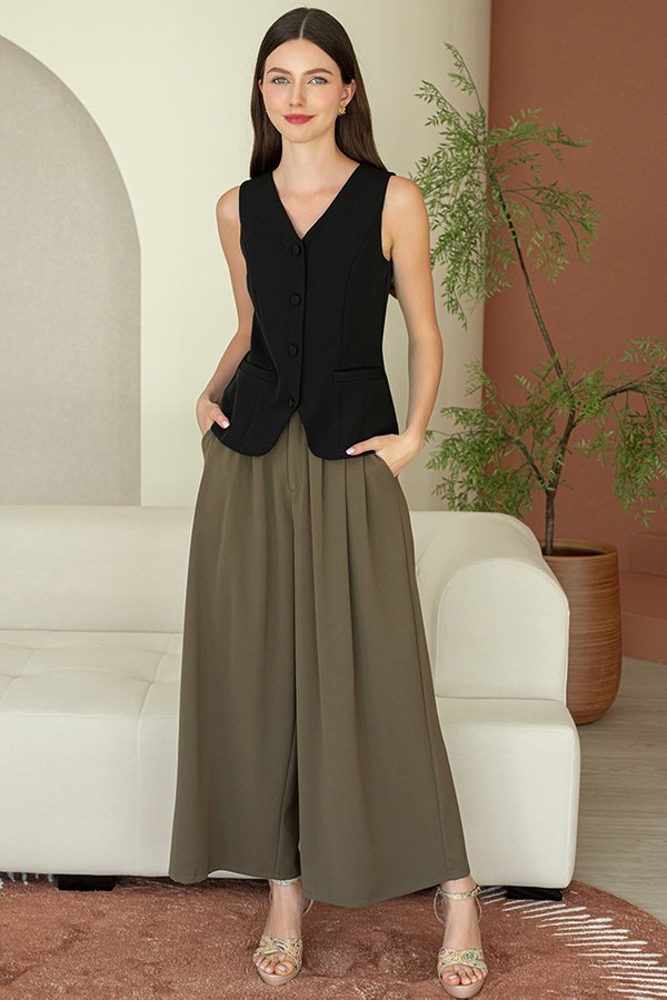 ROXANE PALAZZO PANTS (OAK)