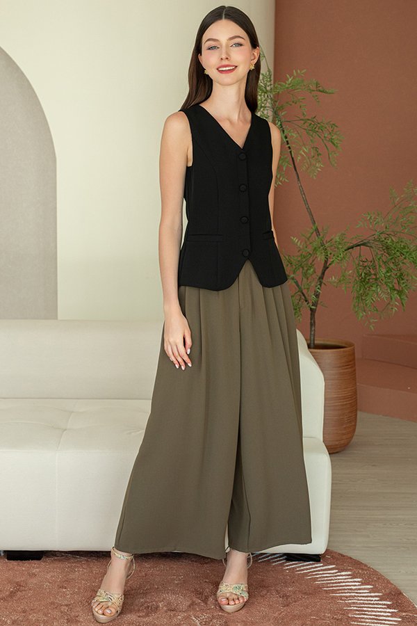 ROXANE PALAZZO PANTS (OAK)