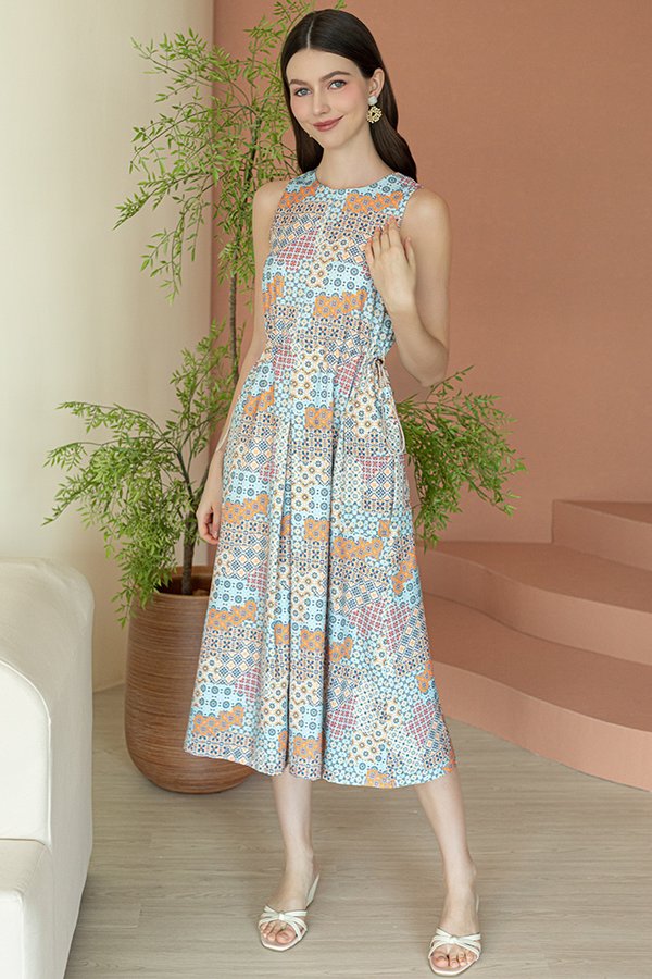 SASHA BATIK DRAWSTRING DRESS (TERAS)