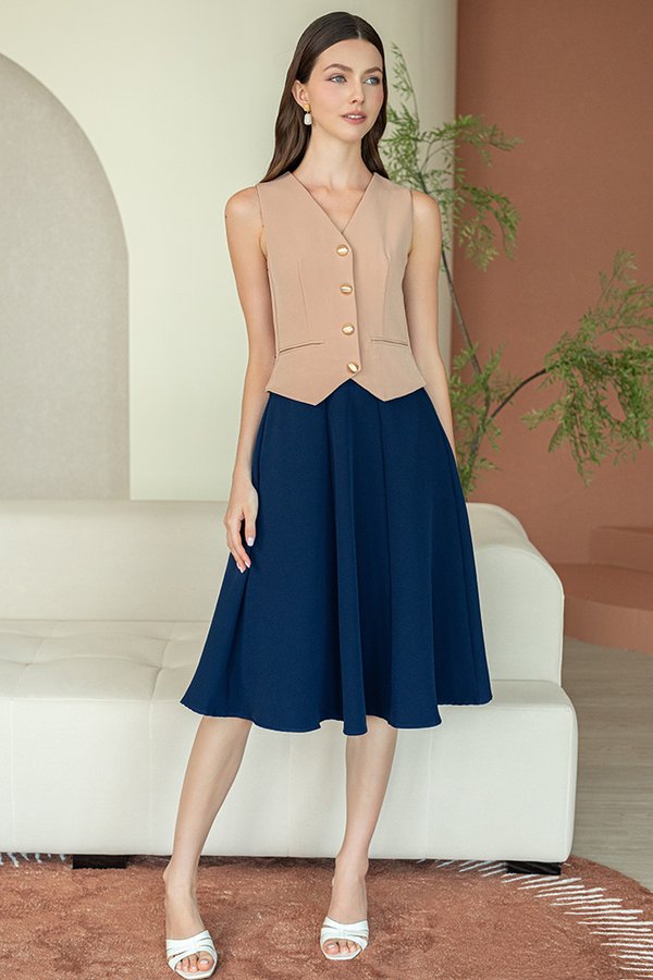 CAMILLE VEST DRESS (SAHARA)