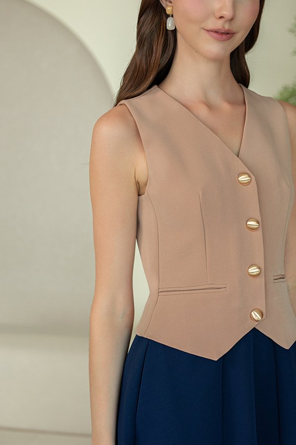 CAMILLE VEST DRESS (SAHARA)