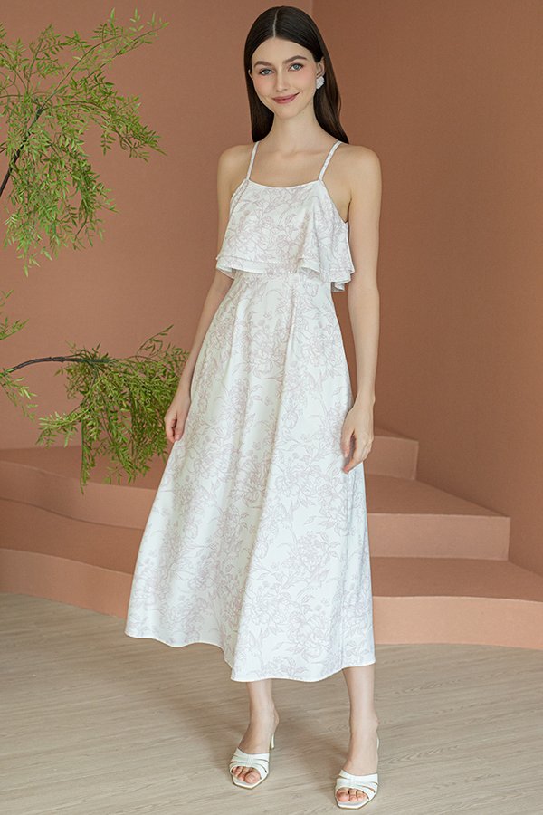LILAS MIDAXI STRAP DRESS (PINK TOILE)