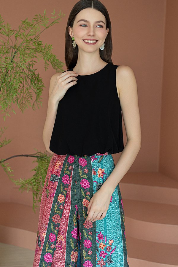 Winona Parachute Bubble Top (Black)