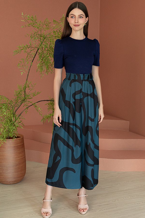 MEMPHIS PALAZZO PANTS (SYMPHONY BLUE)