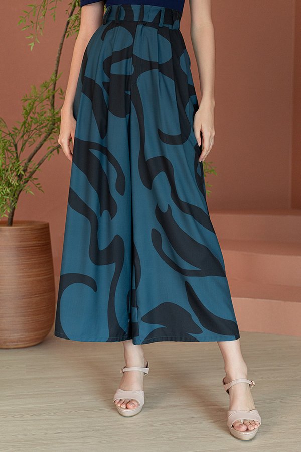 MEMPHIS PALAZZO PANTS (SYMPHONY BLUE)