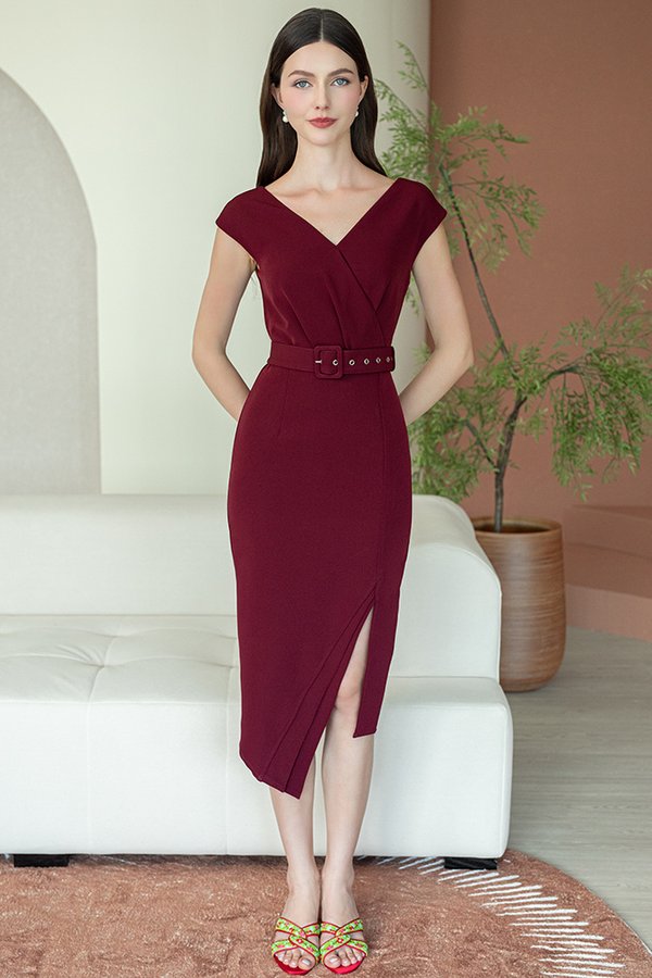 RITSUKA GRANDIOSE DRESS (WINE)