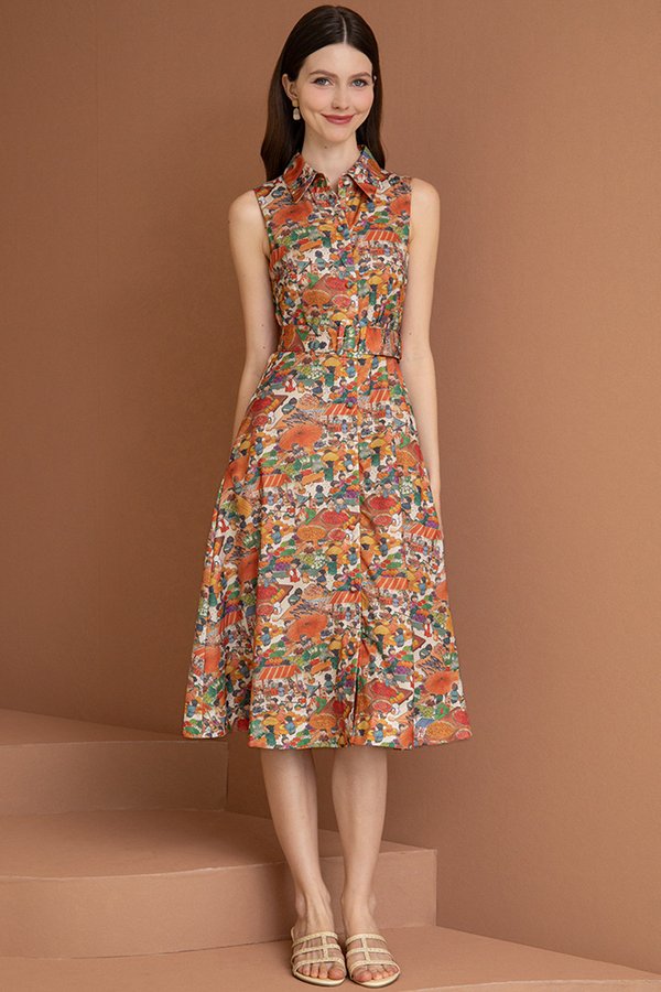 PASAR JALAN JALAN PRINTED SHIRT DRESS