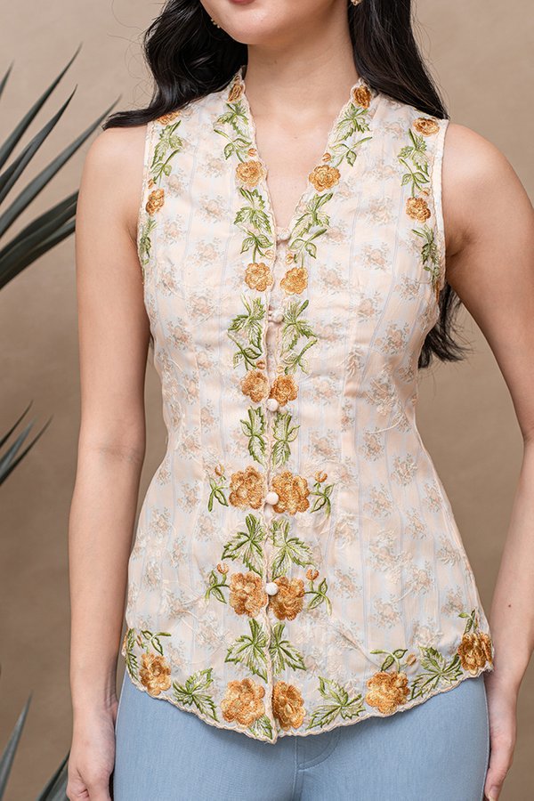 ASMARA MILLEFIORI EMBROIDERY NYONYA KEBAYA (SABLE)