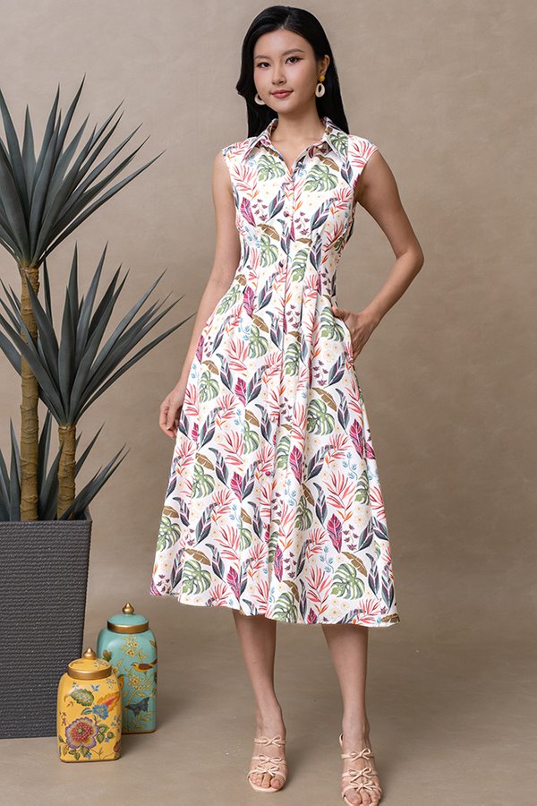 PALOMA FERNLAND SHIRT DRESS (BLUSH PINK)