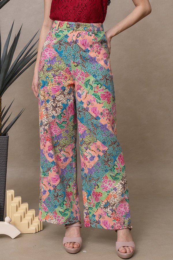 SAMSARA PRINTED BATIK DENIM JEANS (MAHARANI)