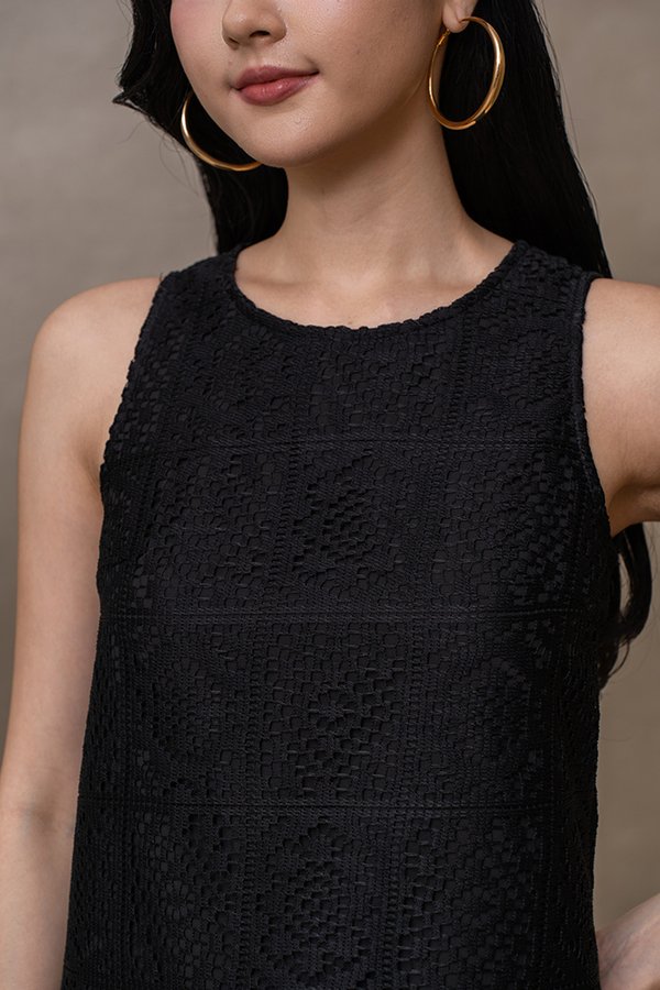 ANYA FILET LACE TOP (BLACK)