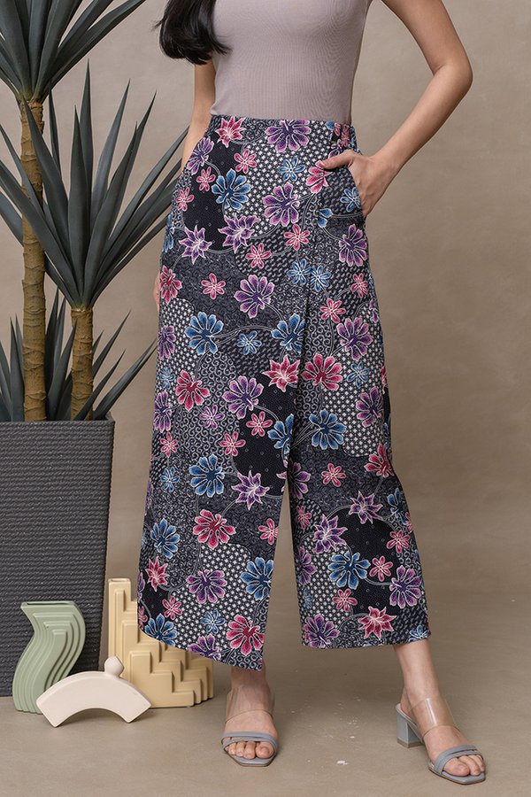 AXTON BATIK FRONT FLAP PANTS (BLACK)