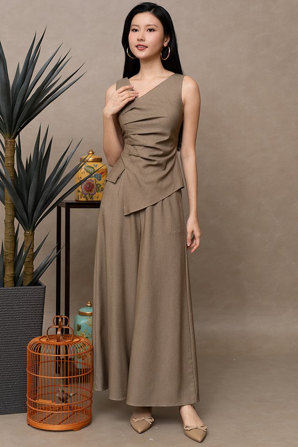 COLETTE SMART FLARE PANTS (SANDSTONE)