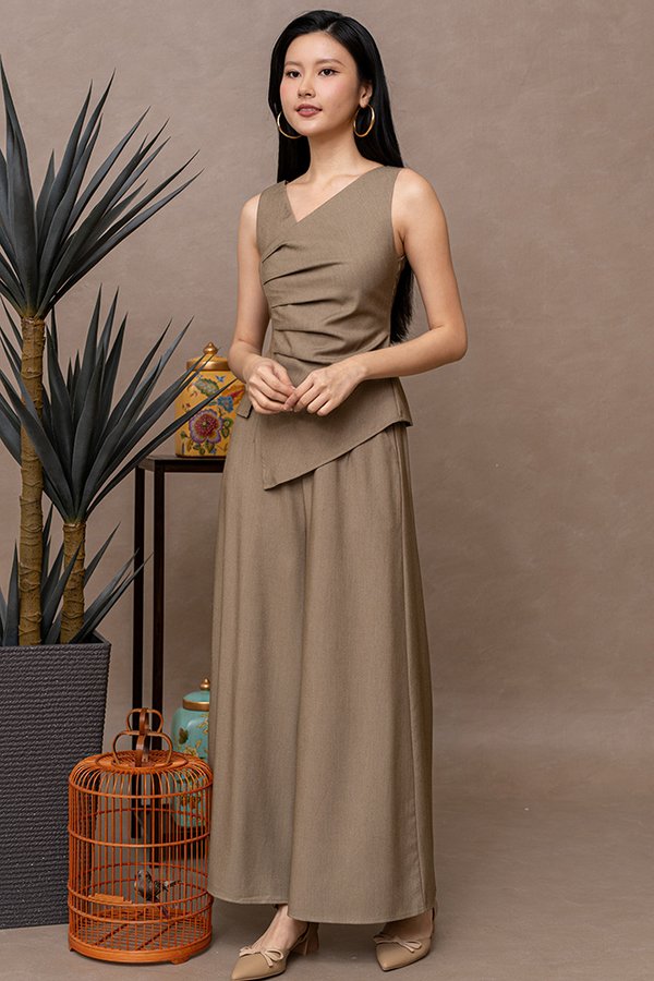 COLETTE SMART FLARE PANTS (SANDSTONE)