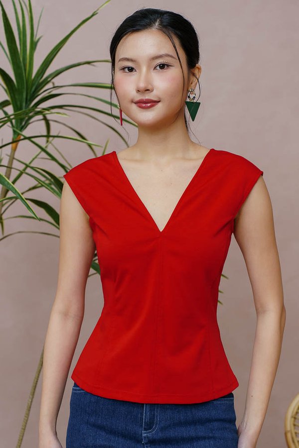 MAXINE FLEXI TOP (RED)