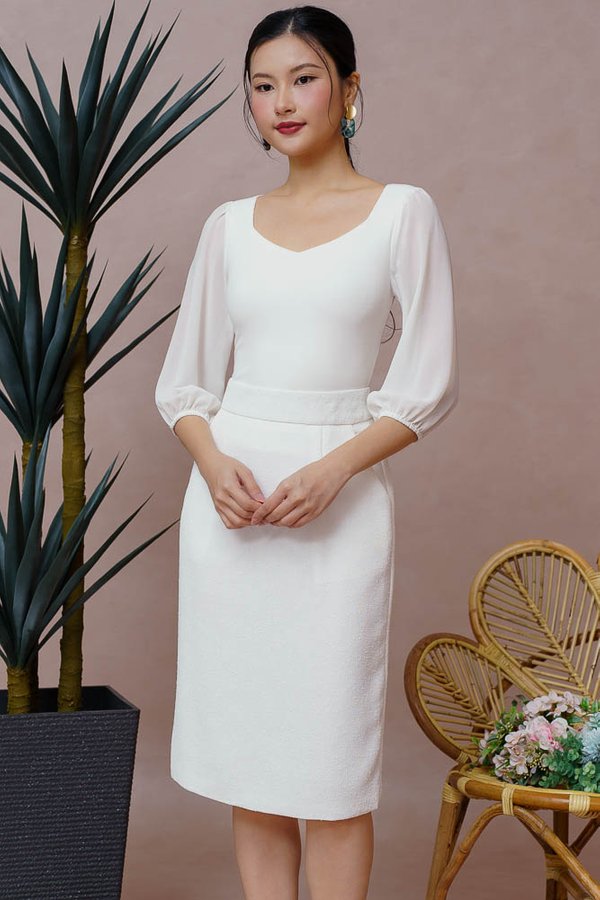 CORDELIA TWEED SKIRT (WHITE) CORDELIA TWEED SKIRT (WHITE)