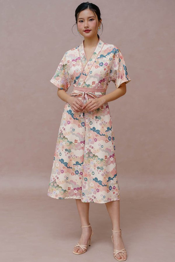 MOMOKA MIDORI KIMONO CULOTTE JUMPSUIT