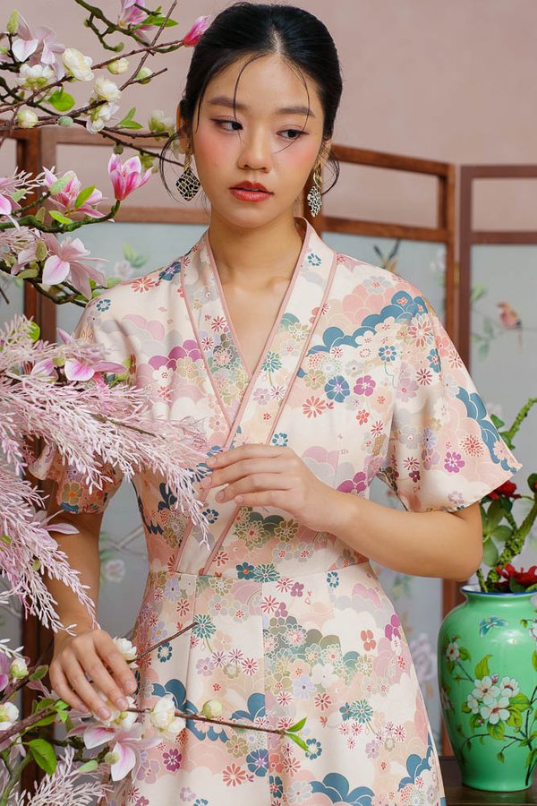 MOMOKA MIDORI KIMONO CULOTTE JUMPSUIT