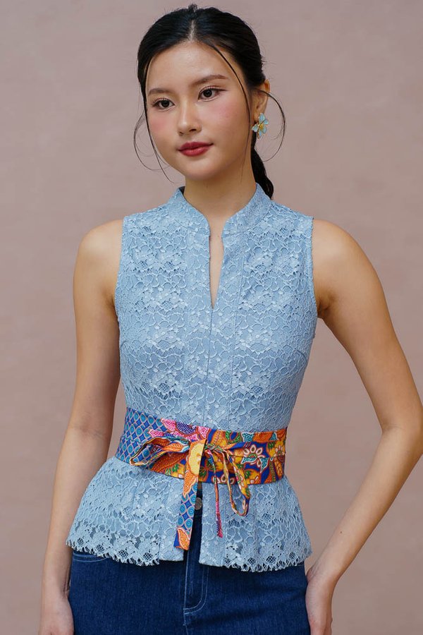 DANA FARIS LACE KEBAYA (CRYSTAL BLUE)