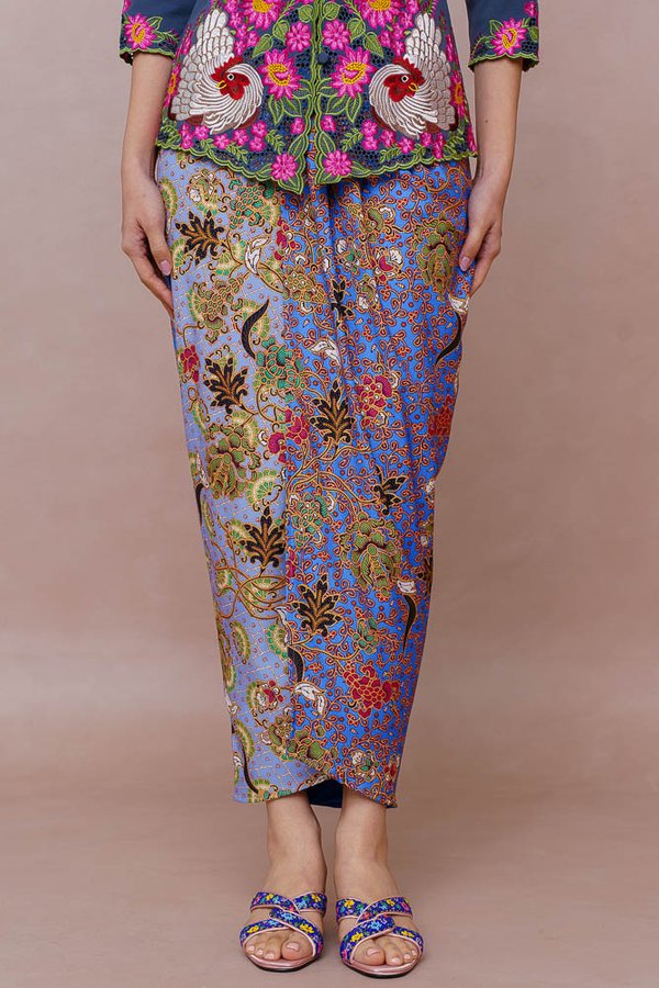 AANYA DEWI NYONYA BATIK SKIRT (AQUAMARINE)