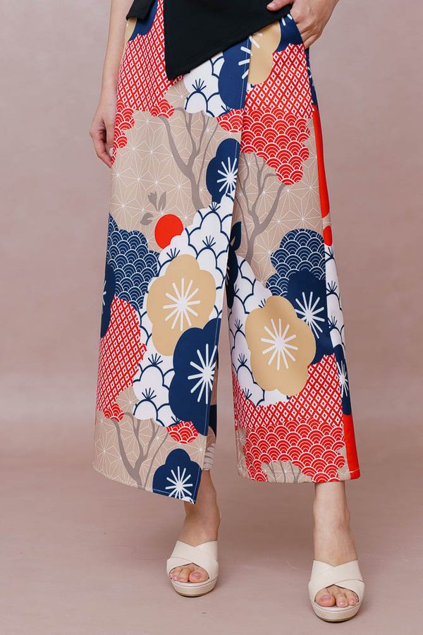 DANCE OF THE SUMMER CRANES FRONT FLAP CULOTTES