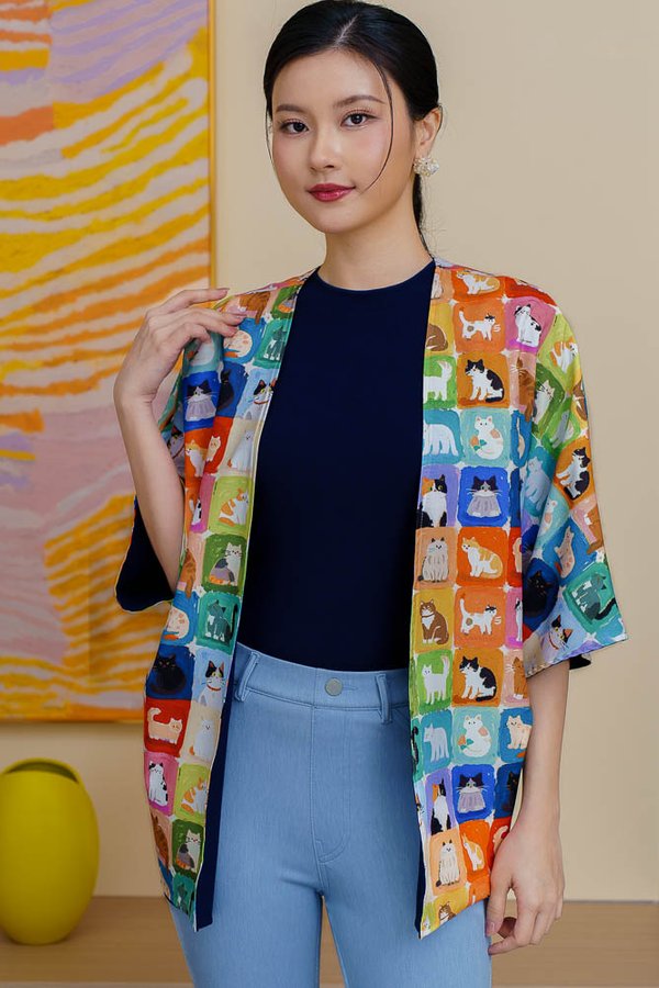 HOUSE OF MEOW REVERSIBLE KIMONO JACKET