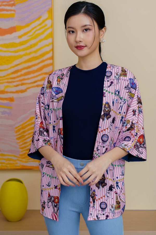 LIFE IS A CIRCUS REVERSIBLE KIMONO JACKET