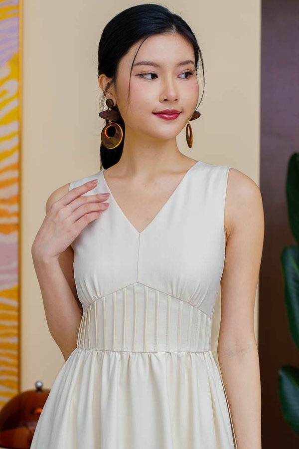 LUNA FLARE DRESS (CORNSILK)