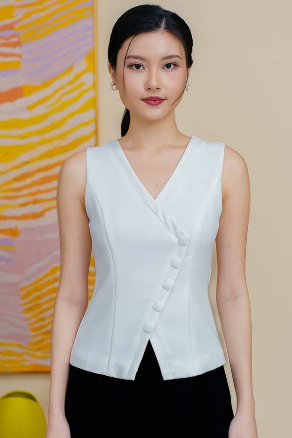 WESLEY VEST TOP (WHITE)