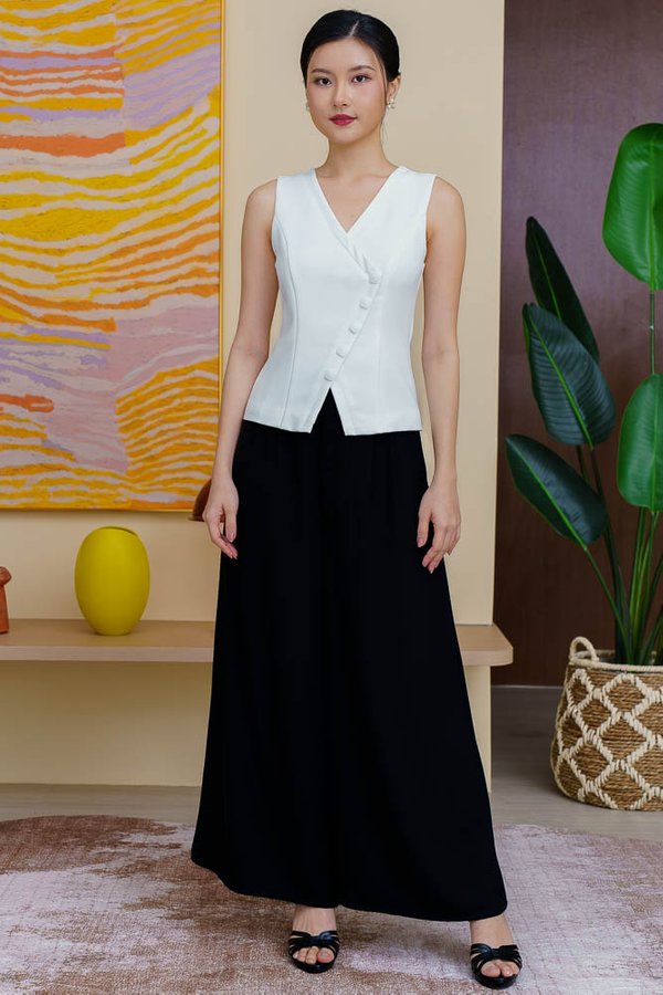 MICAH WIDE LEGGED PANTS (BLACK)