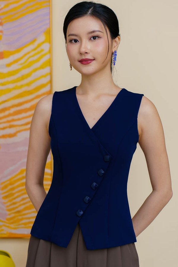WESLEY VEST TOP (NAVY)