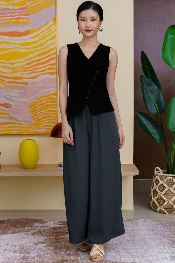 MICAH WIDE LEGGED PANTS (DARK BLUE ASH)