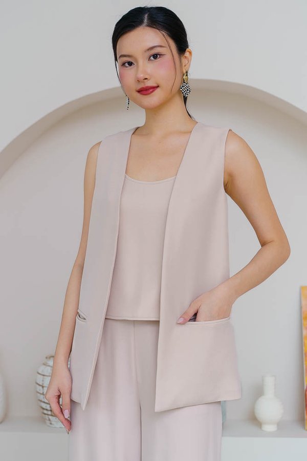 MARSH REVERSIBLE VEST TOP (IVORY CREAM)