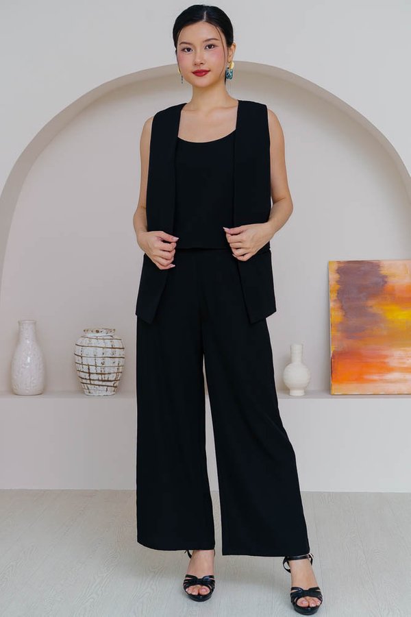 FAUSTINE STRAIGHT LEGGED PANTS (BLACK)