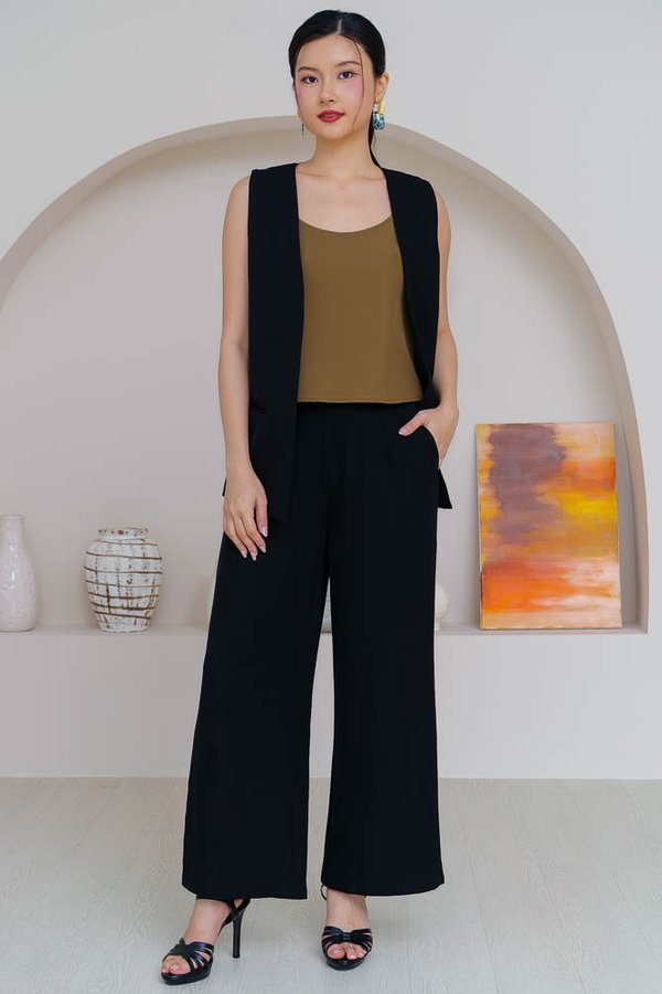 FAUSTINE STRAIGHT LEGGED PANTS (BLACK)