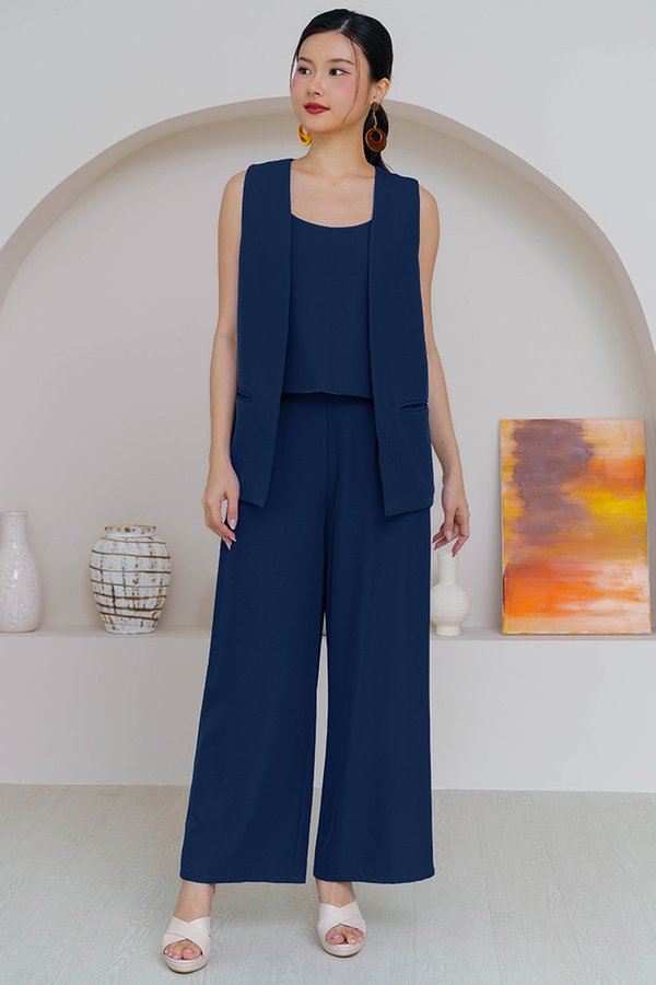 FAUSTINE STRAIGHT LEGGED PANTS (ADMIRAL NAVY)