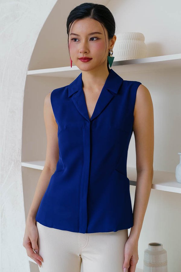 MEREDITH VEST TOP (NAVY BLUE)