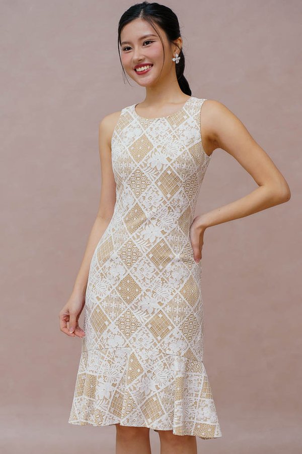 AMORA LACE DRESS (IVORY WHITE)