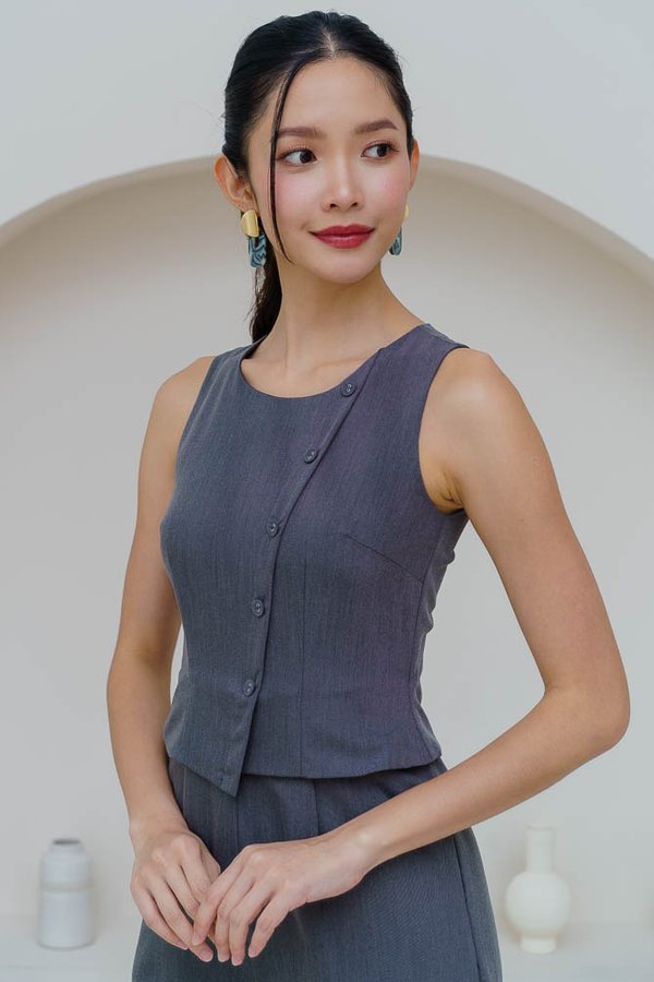 HADID VEST JUMPSUIT (GREY)